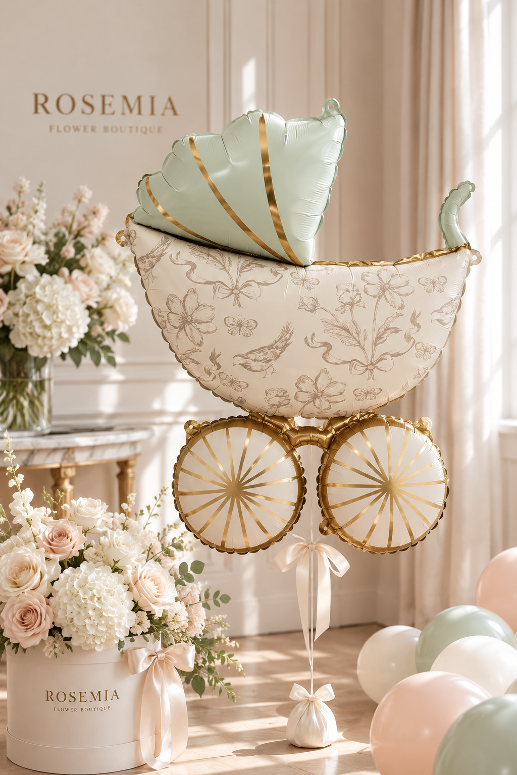 Vintage Baby Carriage Balloon