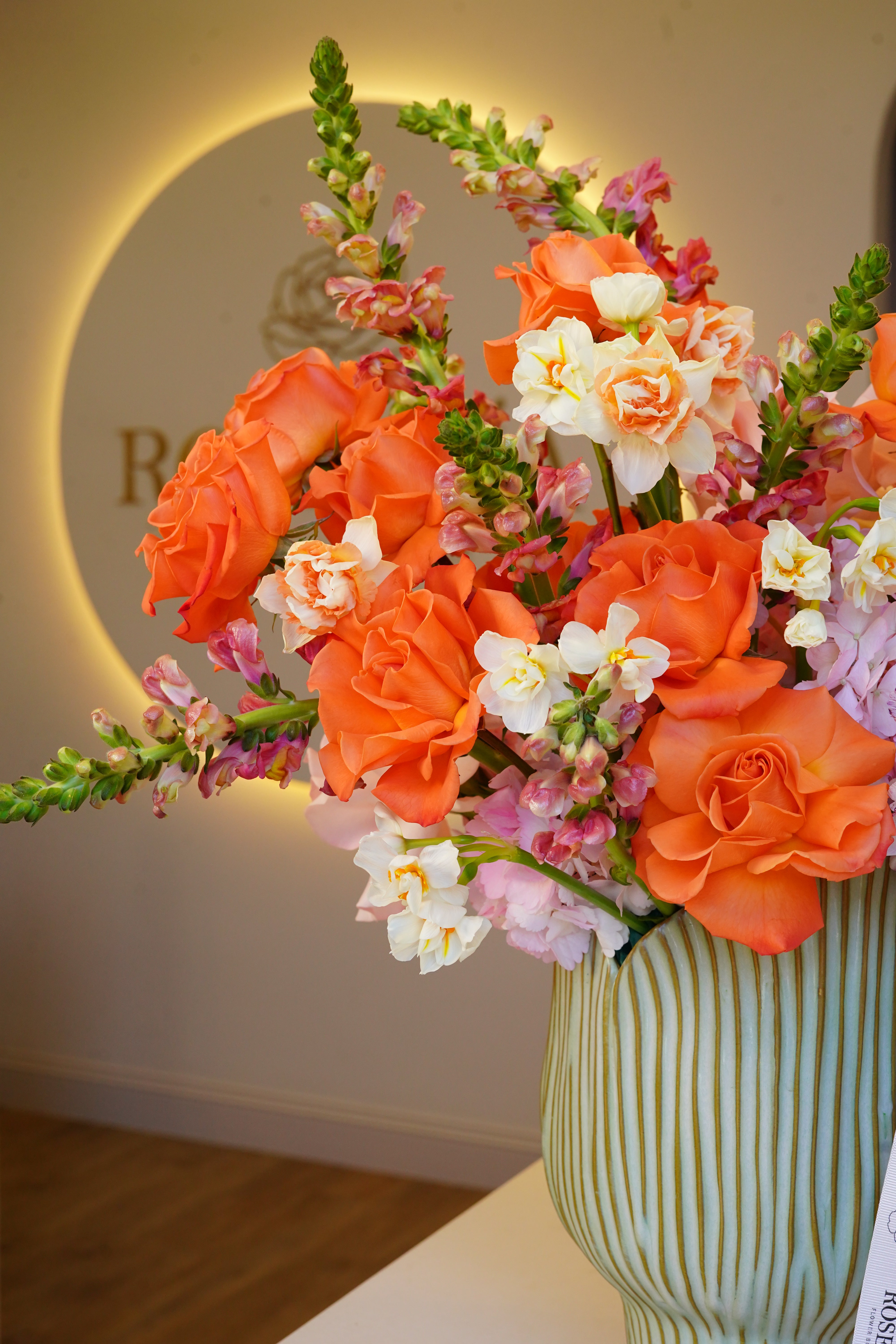 Vase Arrangement - Sunset Garden