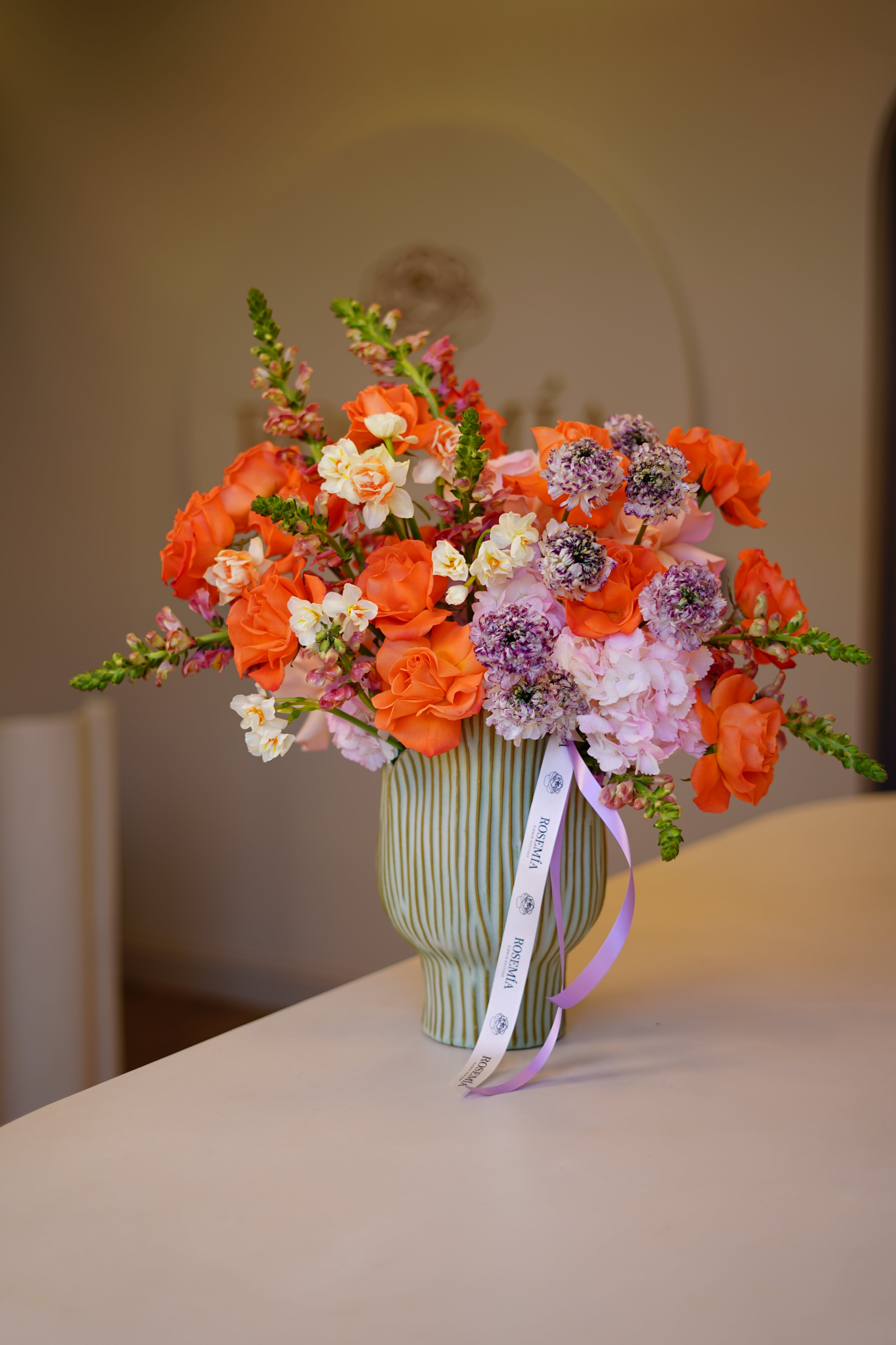 Vase Arrangement - Sunset Garden