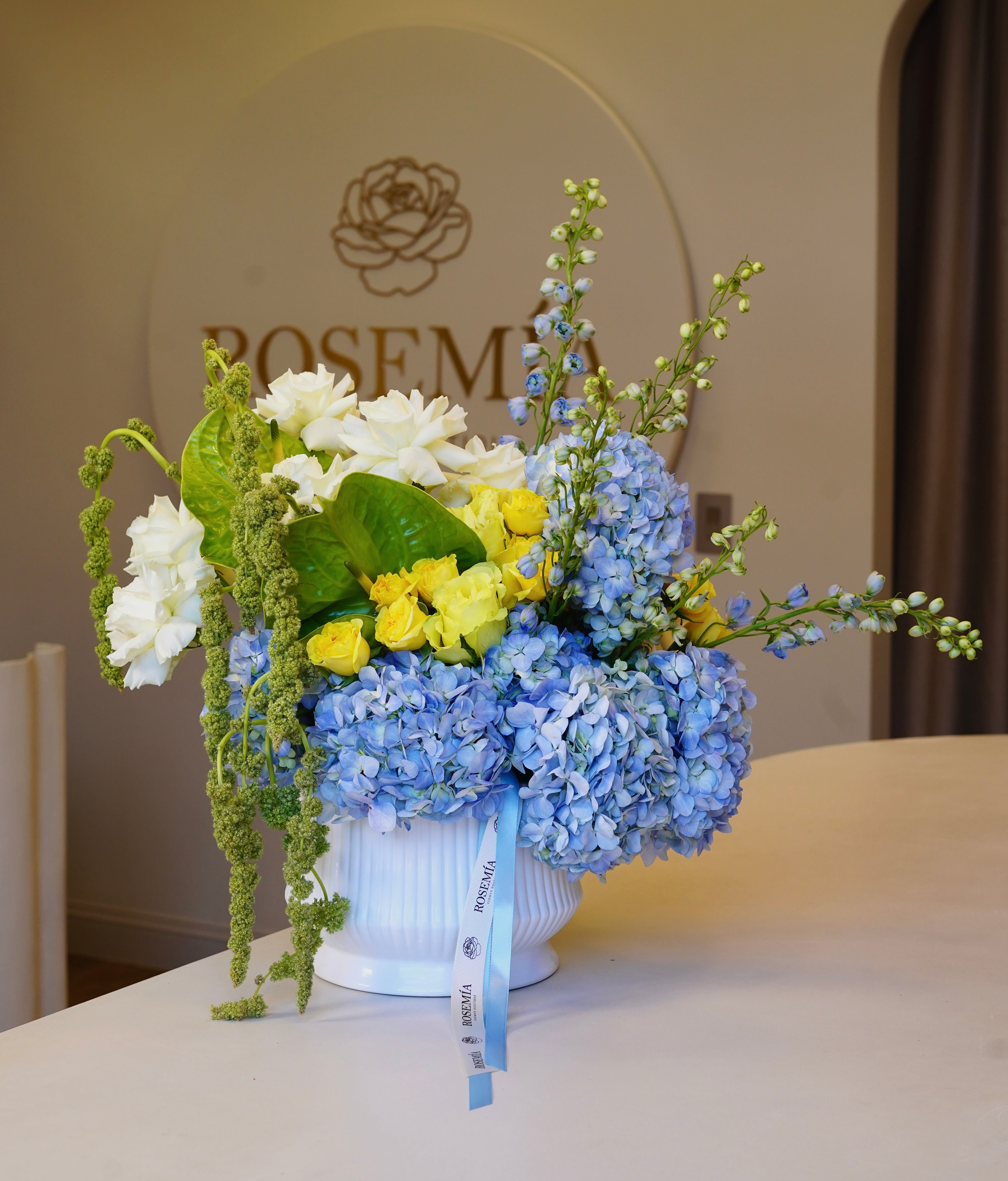 Vase Arrangement - Blue Garden