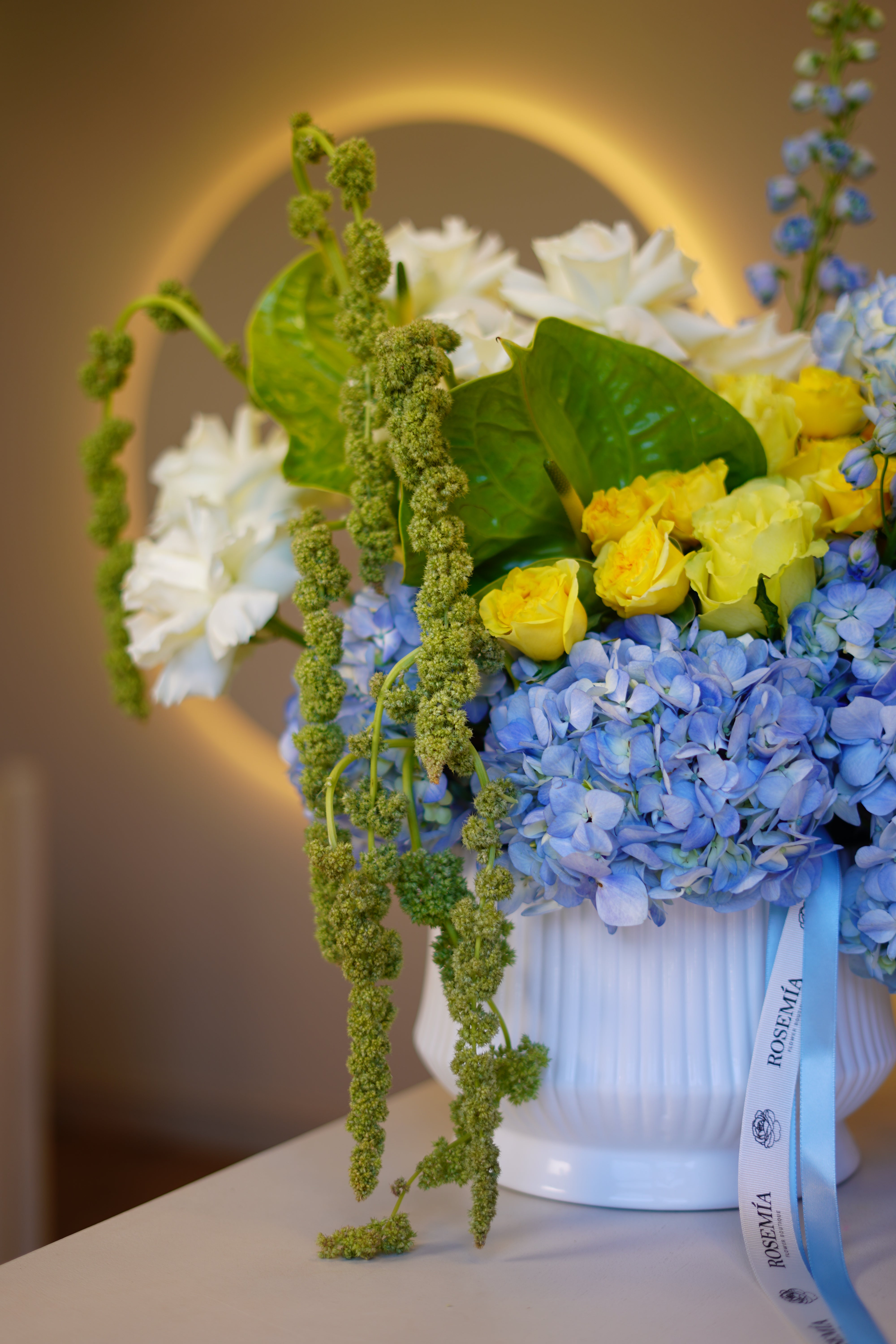 Vase Arrangement - Blue Garden