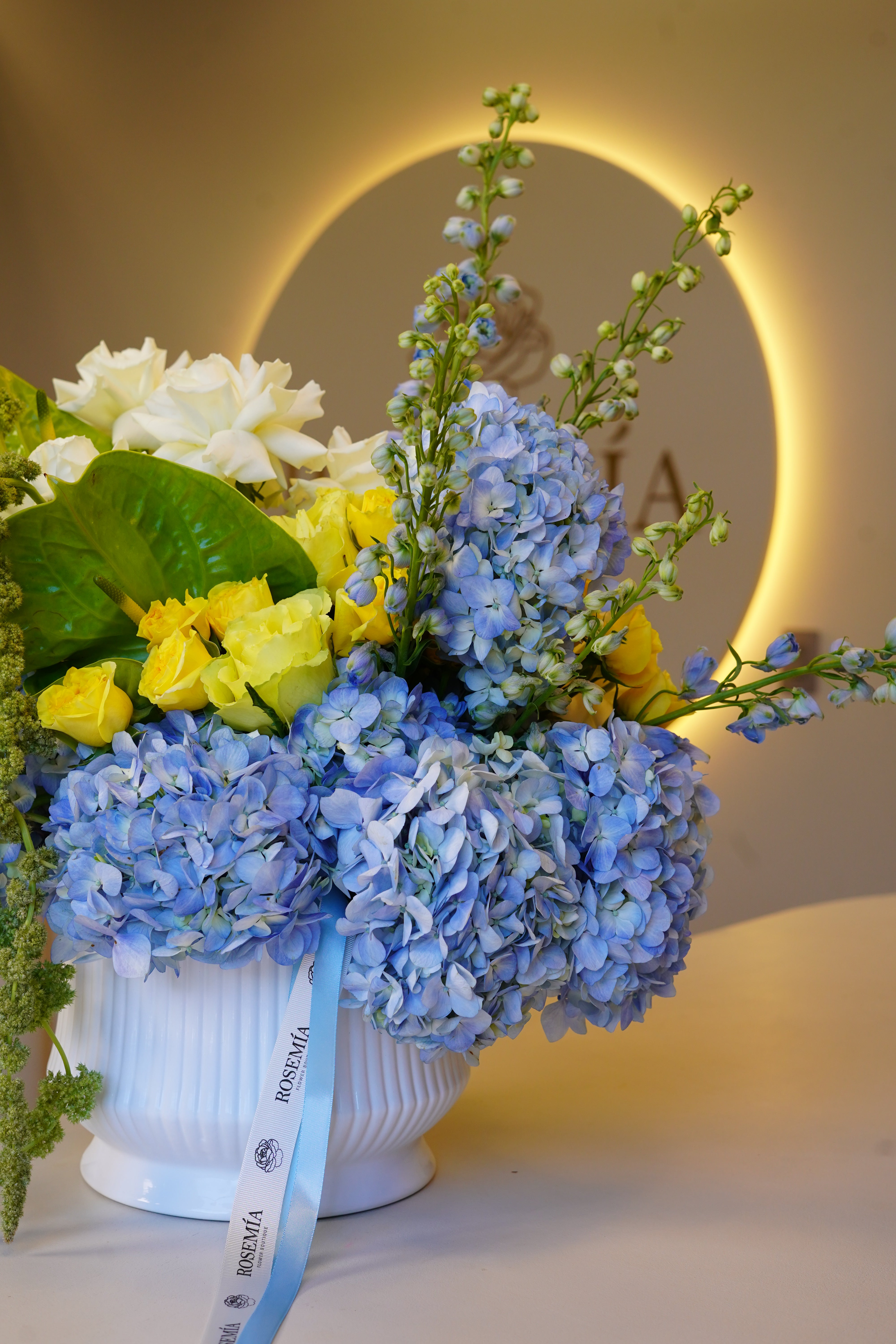 Vase Arrangement - Blue Garden