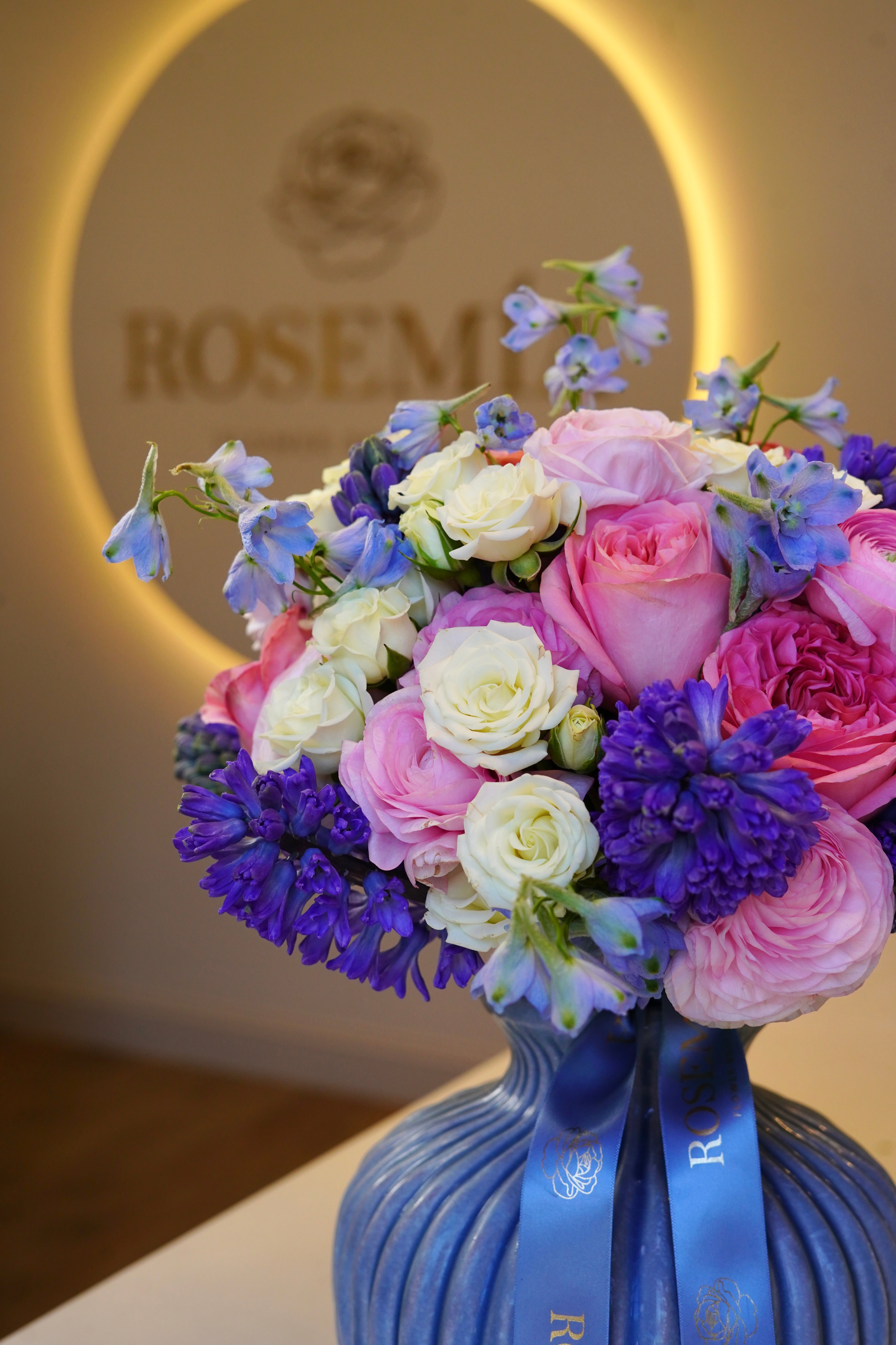 Vase Arrangement - Azure