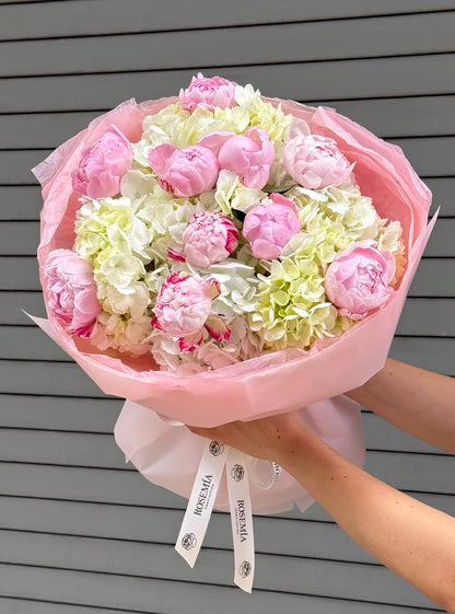 No.39 PEONY SERENADE - hydrangeas, peonies