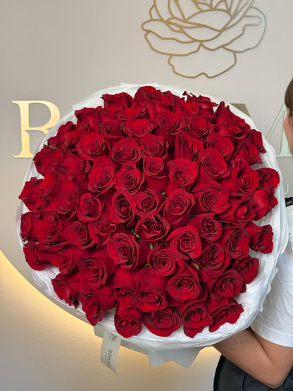 Red Roses By Rosemia