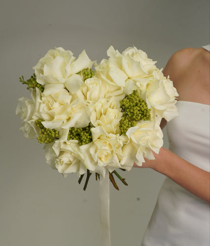 Ramo de Novia - Rosas Marfil