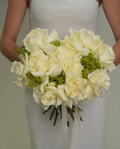 Ramo de Novia - Rosas Marfil