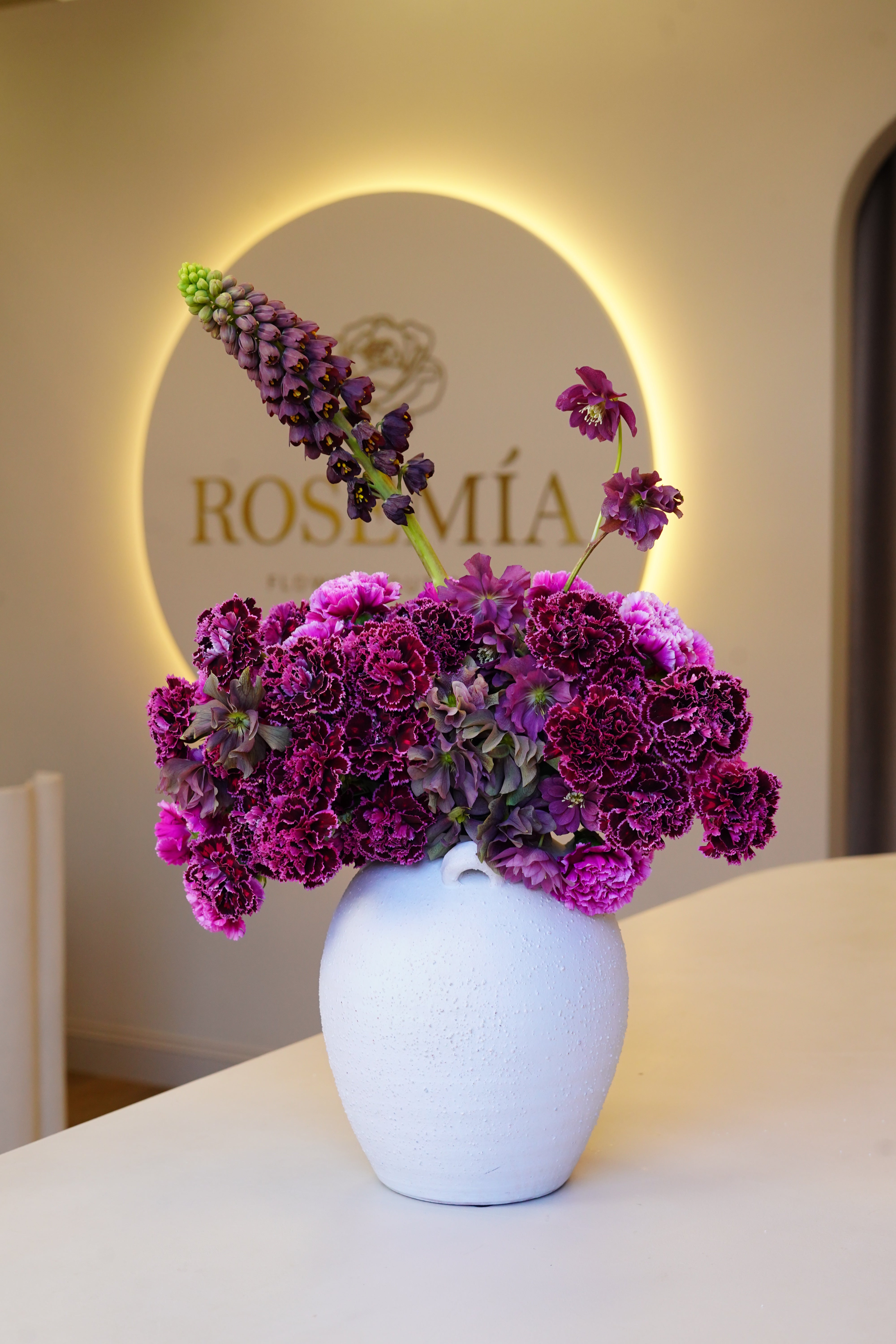 Vase Arrangement - Midnight Bloom