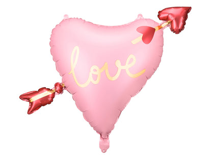 Pink Love Arrow Heart Balloon