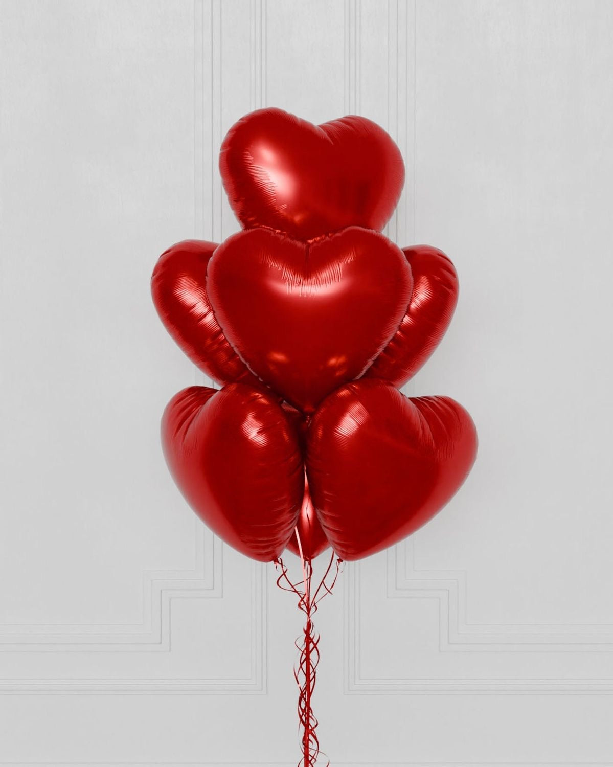 7 Heart Balloons