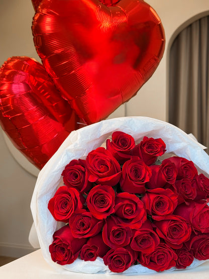 25 ROSES & BALLOONS