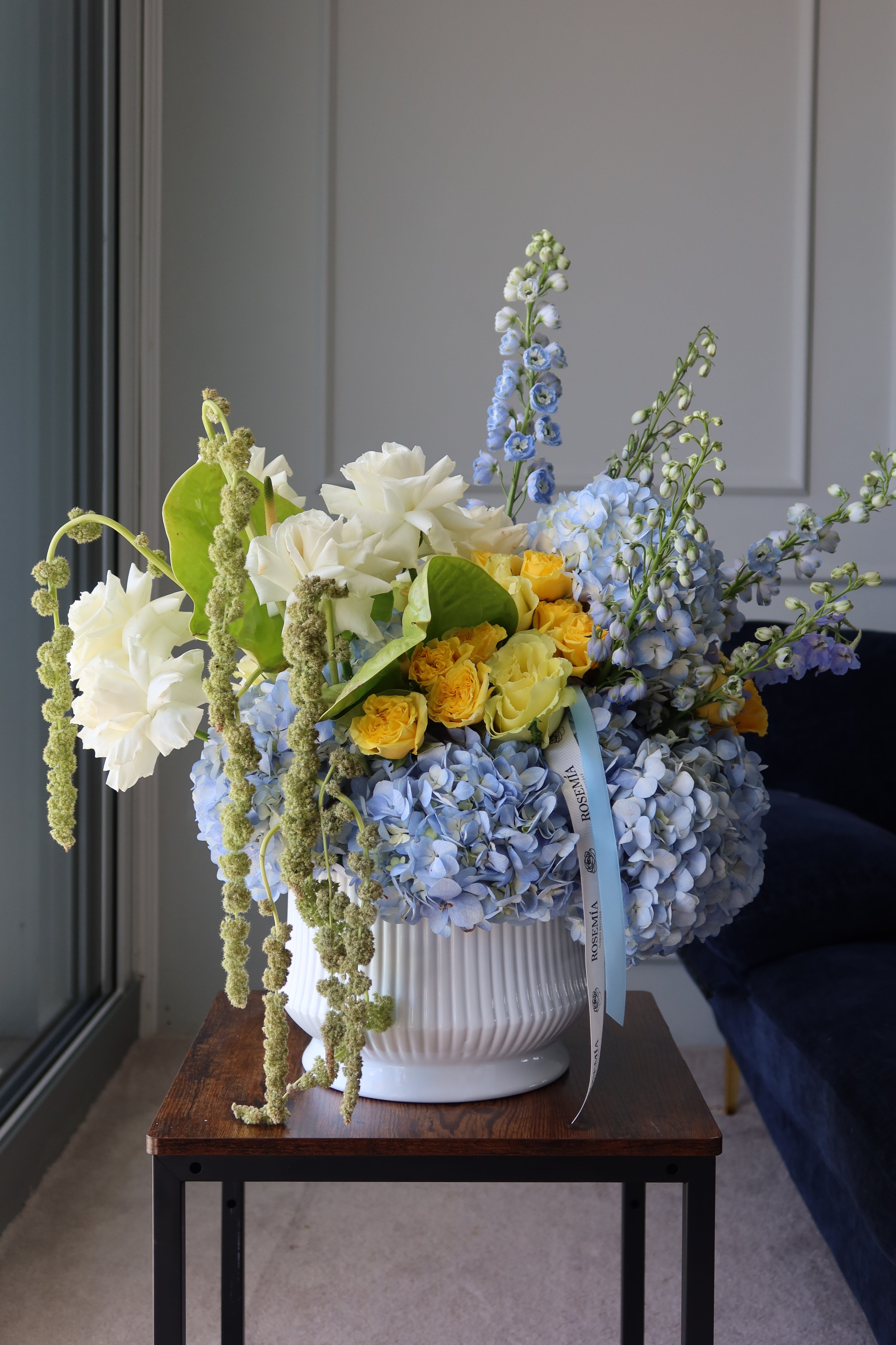 Vase Arrangement - Blue Garden
