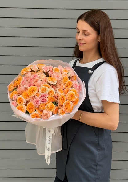 No.257 APRICOT ROSÉ - garden rose, spray rose