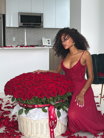 250 Red Roses – Signature Basket