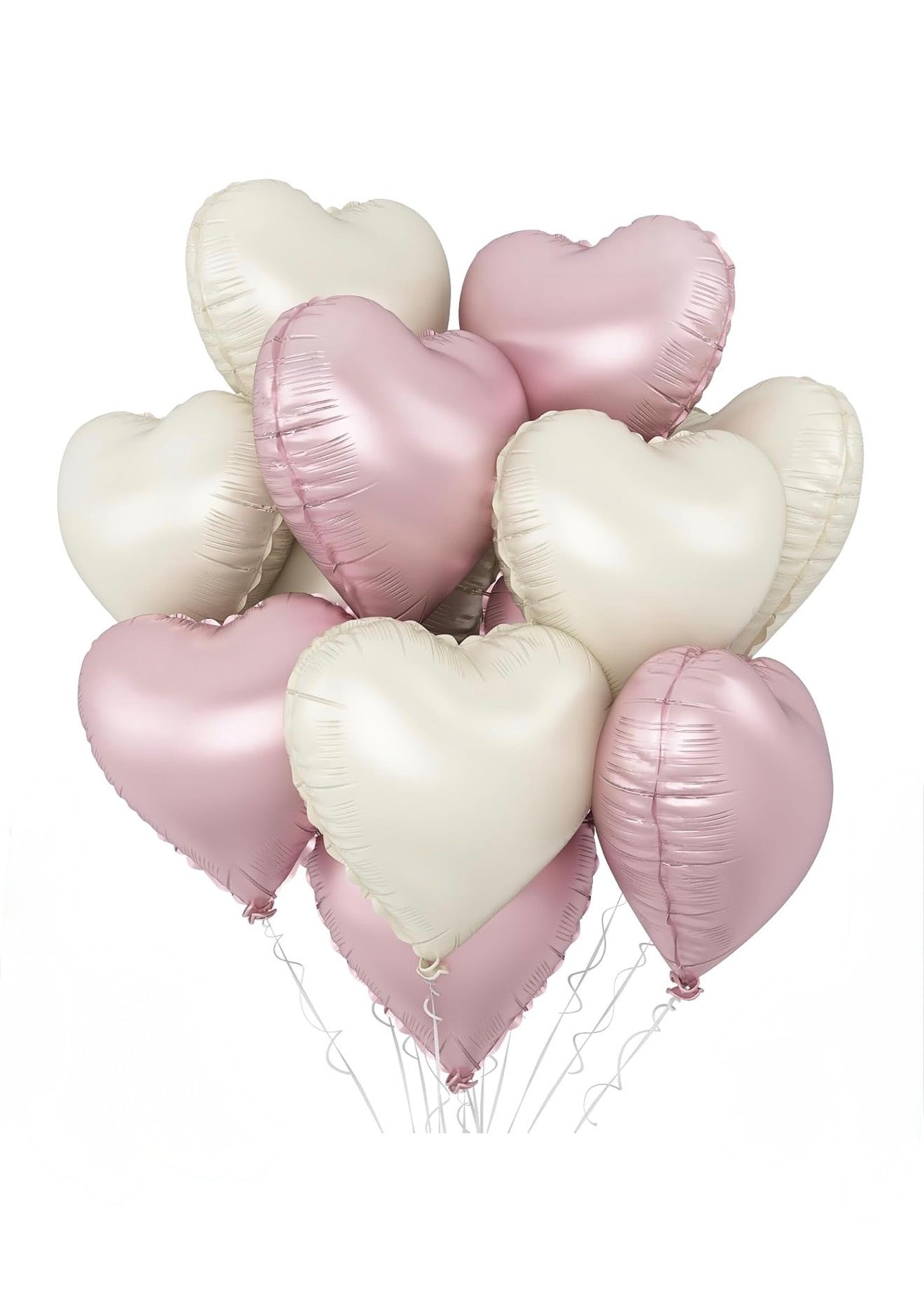 Blush & Ivory Hearts