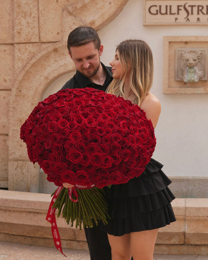 Red Roses By Rosemia
