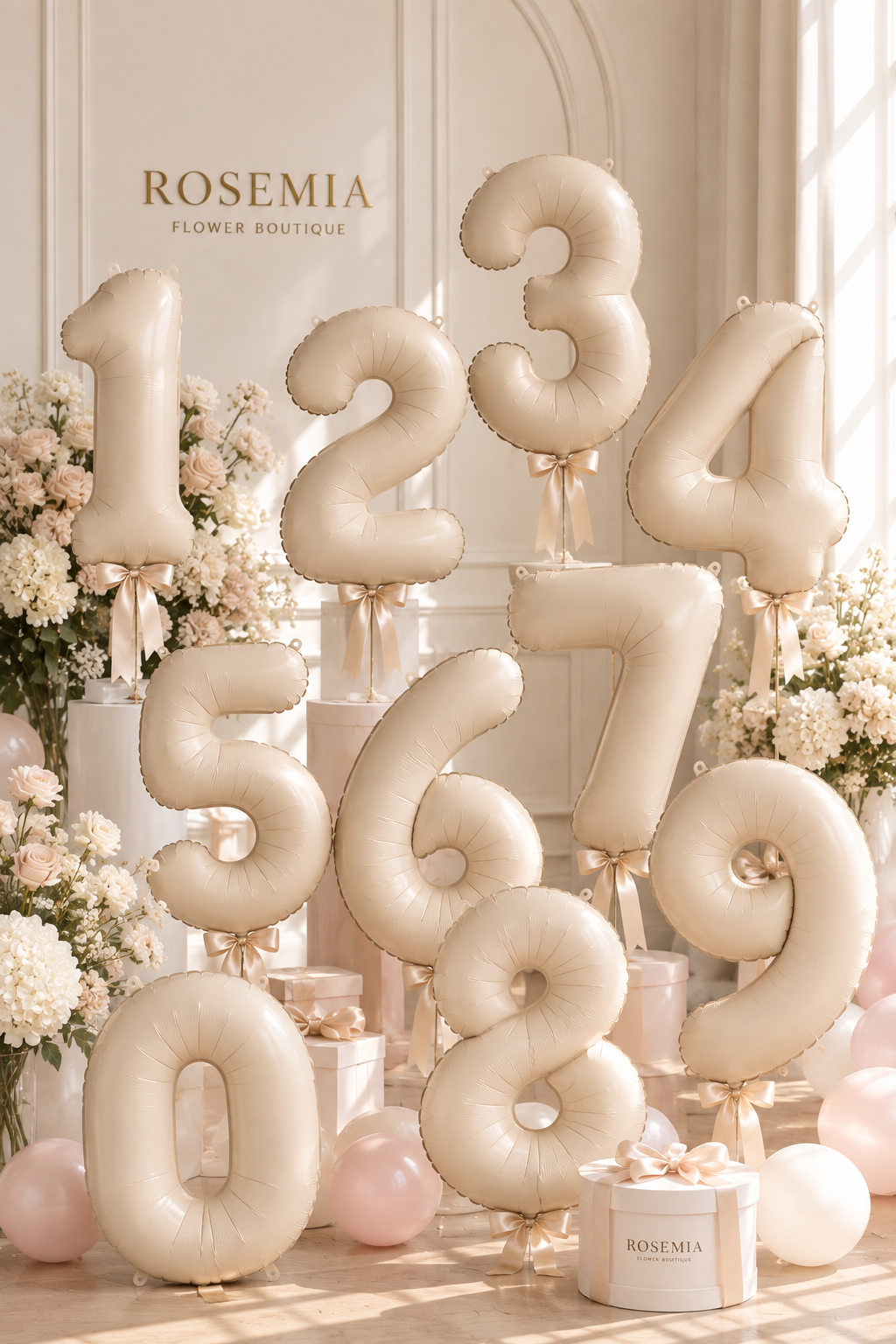 Number Balloon – Ivory