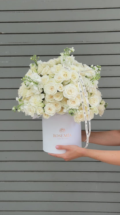 N.º 219 CAJA DE FLORES ROSADA
