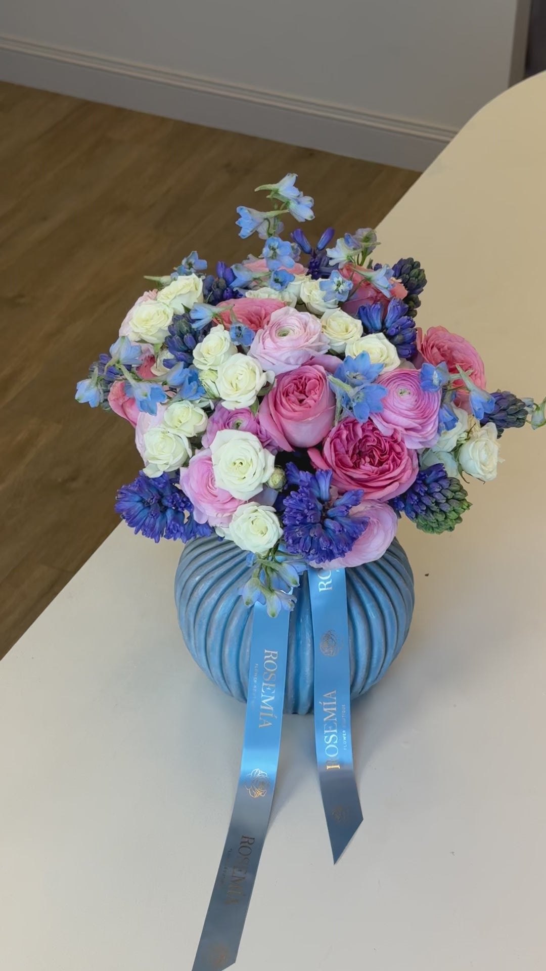 Vase Arrangement - Azure