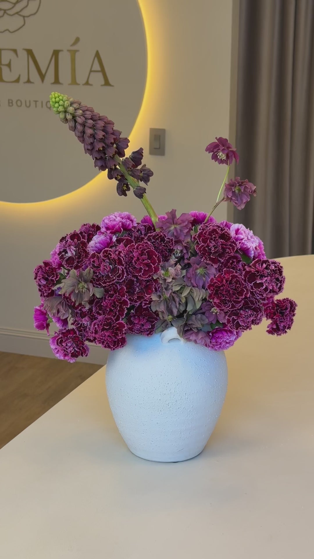 Vase Arrangement - Midnight Bloom