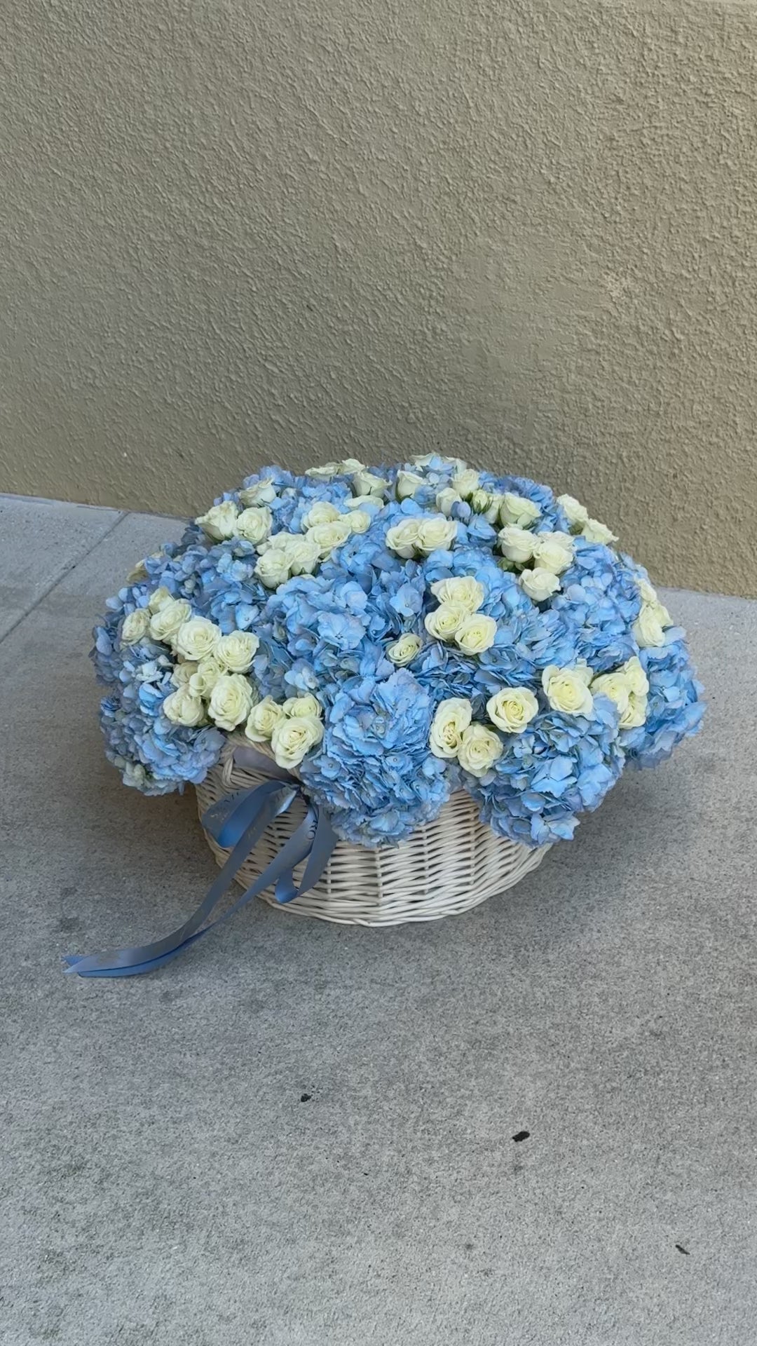 No.239 BABY BLUE DREAM - hydrangeas, roses