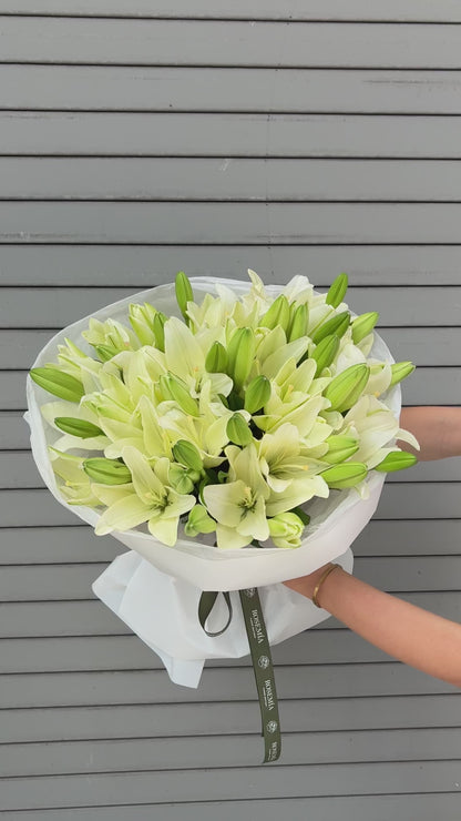 No.250 WHITE LILY ELEGANCE - oriental lilies
