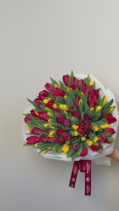 No.189 RED & YELLOW TULIPS